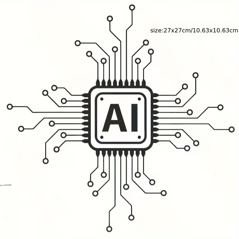 Home Decor Ai Free - AI Teknolojisi Devre Kartı Vinil Duvar