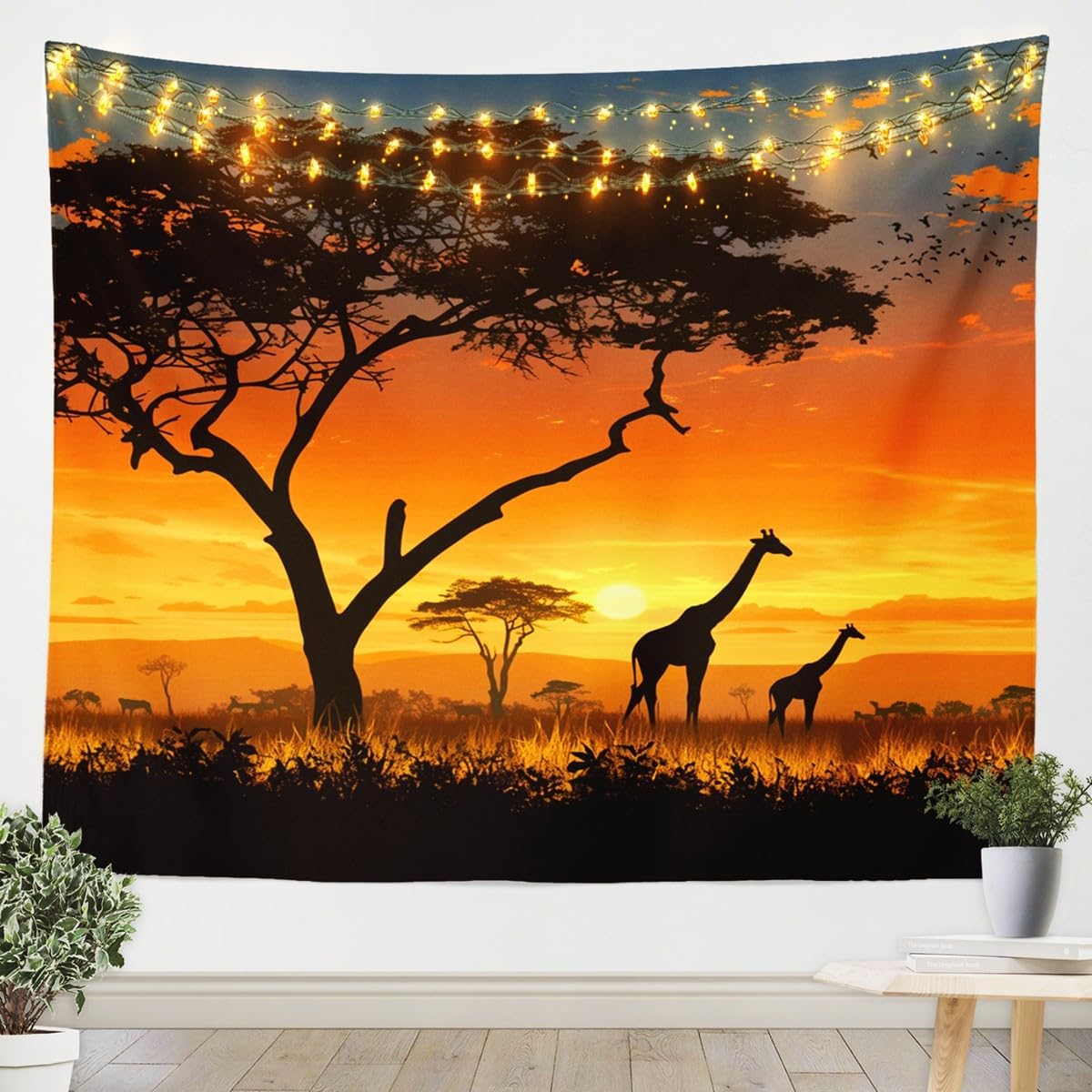 Aesthetic Tapestry - Yaban Hayatı Safari Gobleni, Afrika Savanında