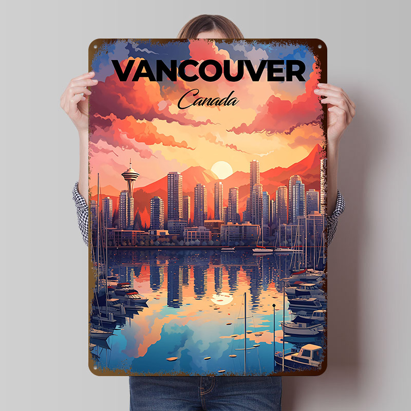 Home Decor Vancouver - Vancouver Seyahat Baskı Baskı Posteri Özelleştirilmiş
