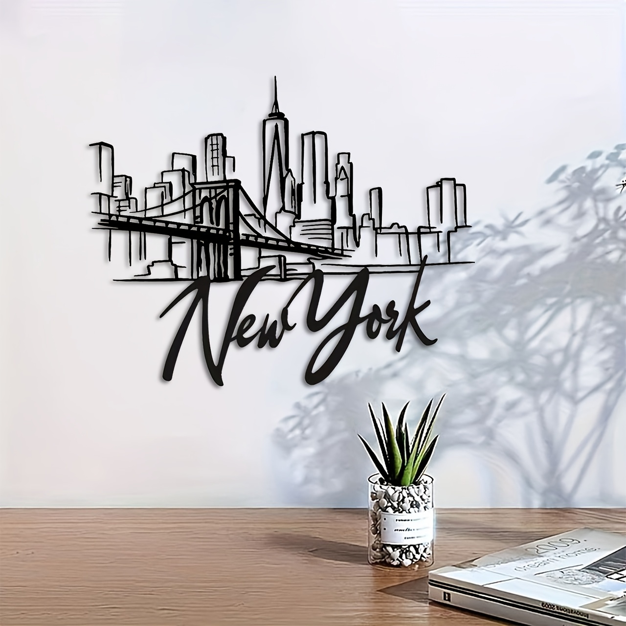 Home Decor New York - CIFBUY Metal Duvar Sanatı New York
