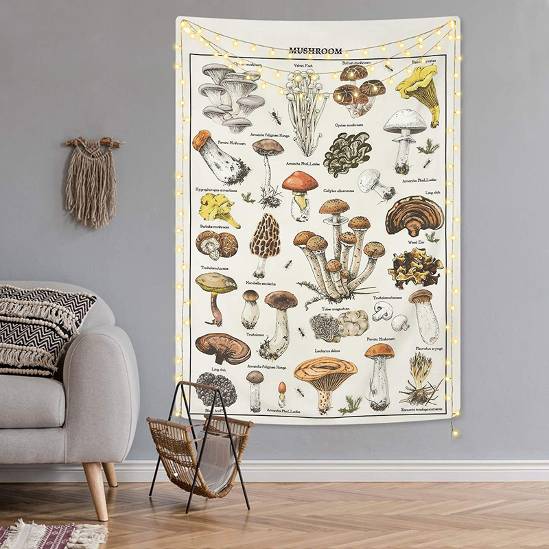 Psychedelic mantar goblen Divi - Aesthetic Tapestry incelemesi ve fiyatı