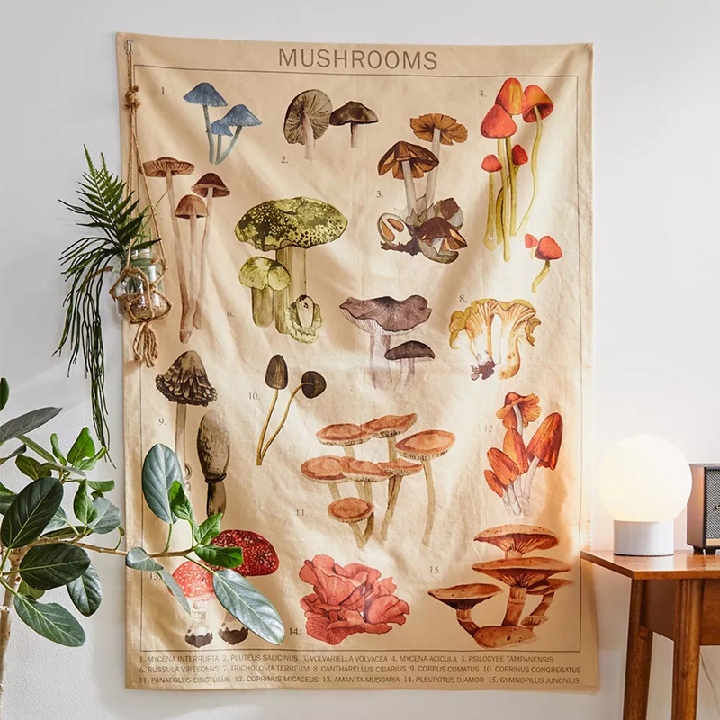 Psychedelic mantar goblen Divi - Aesthetic Tapestry incelemesi ve fiyatı