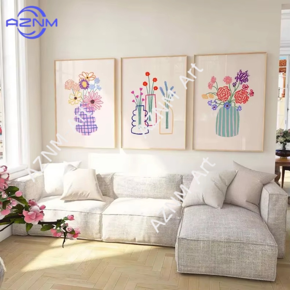 1/3 adet Soyut Çiçek Vazo Past - Home Decor Market incelemesi ve fiyatı