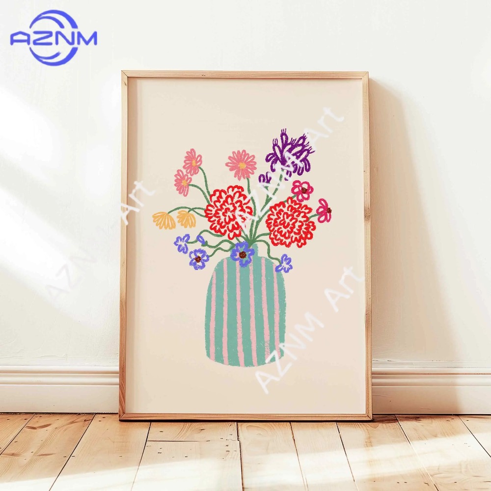 1/3 adet Soyut Çiçek Vazo Past - Home Decor Market incelemesi ve fiyatı
