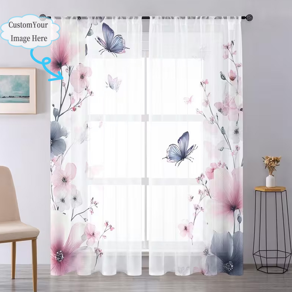 Özel Tasarım 2D Düz 2 Parça Şe - Home Decor Curtain incelemesi ve fiyatı