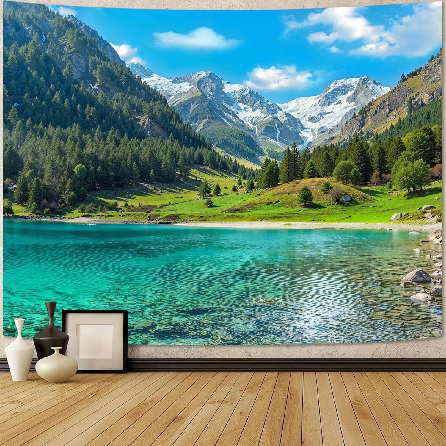 Doğa Orman Dağ Gobleni Yemyeşi - Aesthetic Tapestry incelemesi ve fiyatı