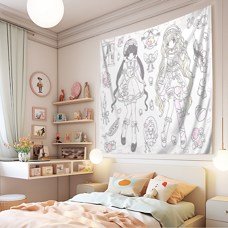 1 adet dijital baskı goblen du - Aesthetic Tapestry incelemesi ve fiyatı