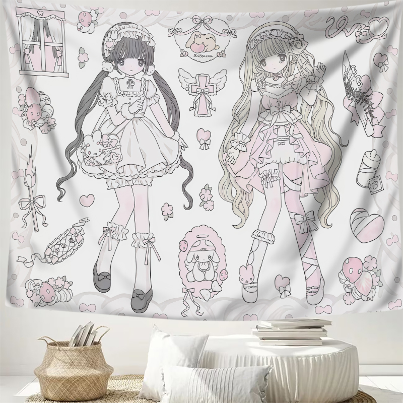 1 adet dijital baskı goblen du - Aesthetic Tapestry incelemesi ve fiyatı