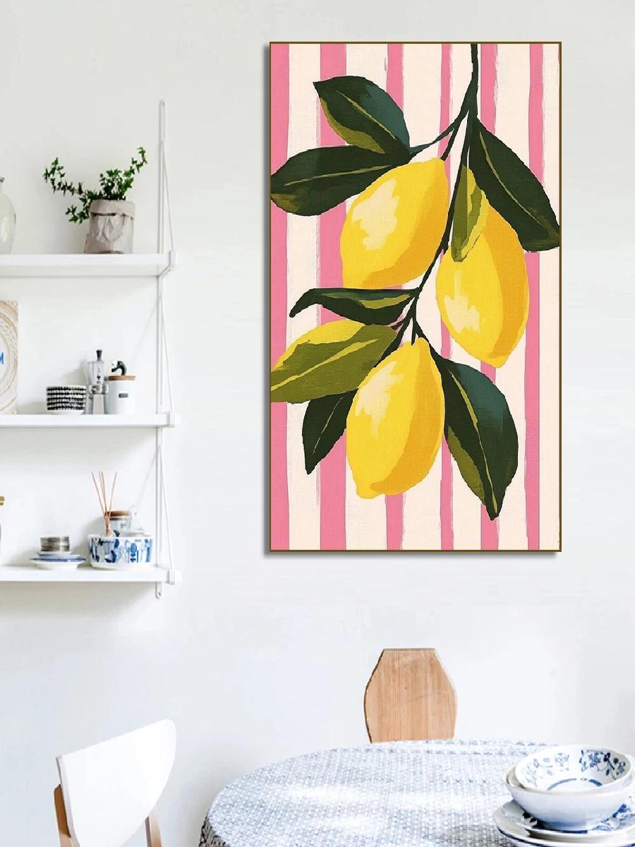Soyut Meyve Pazarı Posteri Lim - Home Decor Market incelemesi ve fiyatı