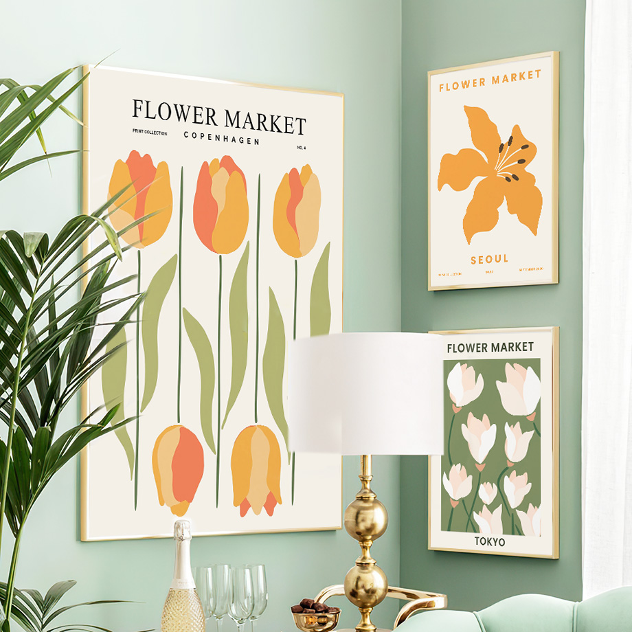 Çiçek Pazarı Duvar Sanatı Renk - Home Decor Market incelemesi ve fiyatı