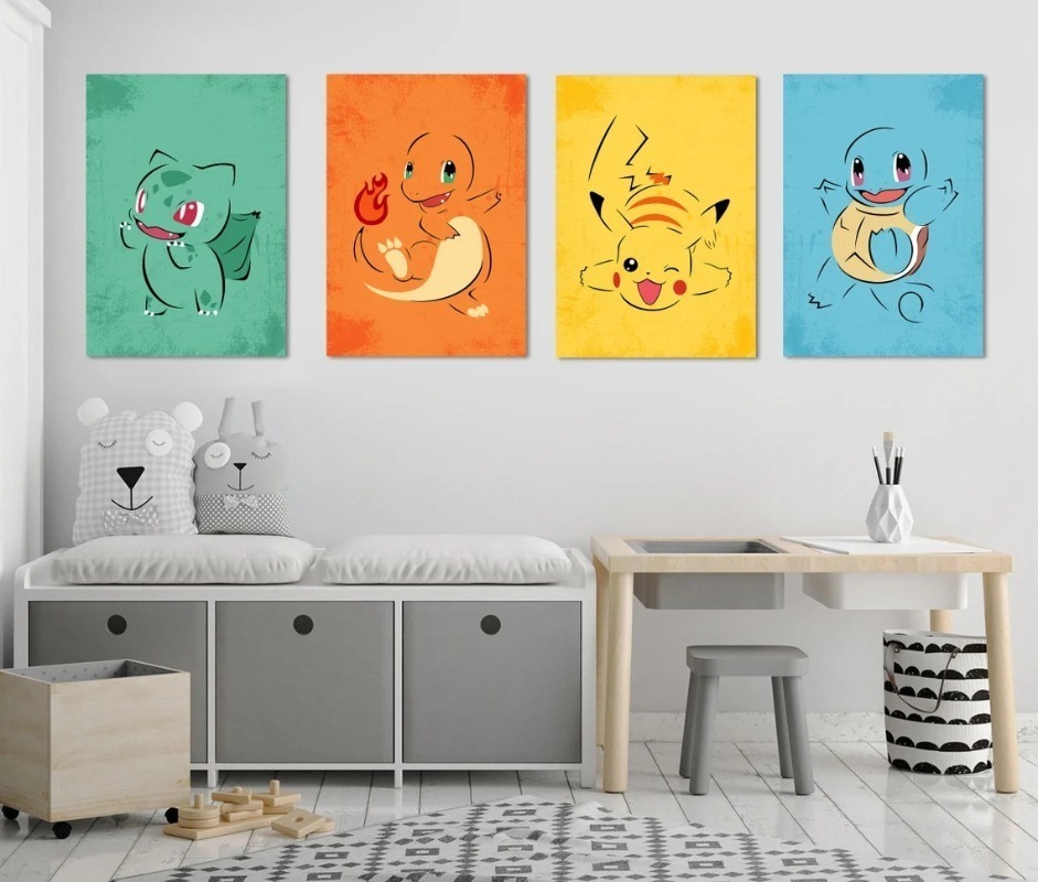 Çerçevesiz Karikatür Anime Pos - Watercolor Poster Print incelemesi ve fiyatı