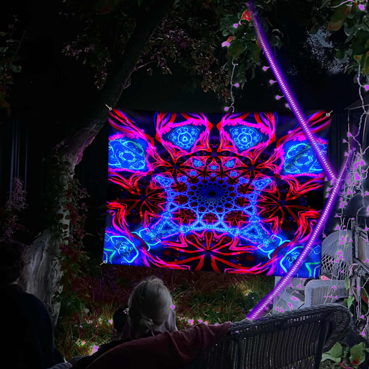 Psychedelic Geometrik Desen Ne - Aesthetic Tapestry incelemesi ve fiyatı
