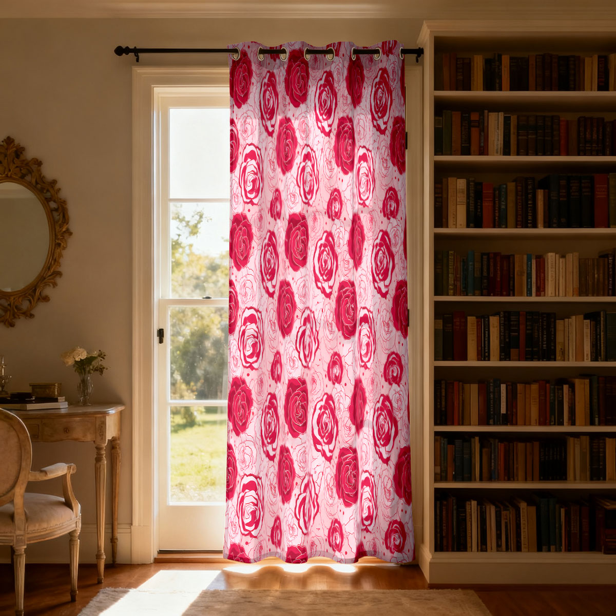 1 adet Açık Yeşil Taban Pembe  - Home Decor Curtain incelemesi ve fiyatı