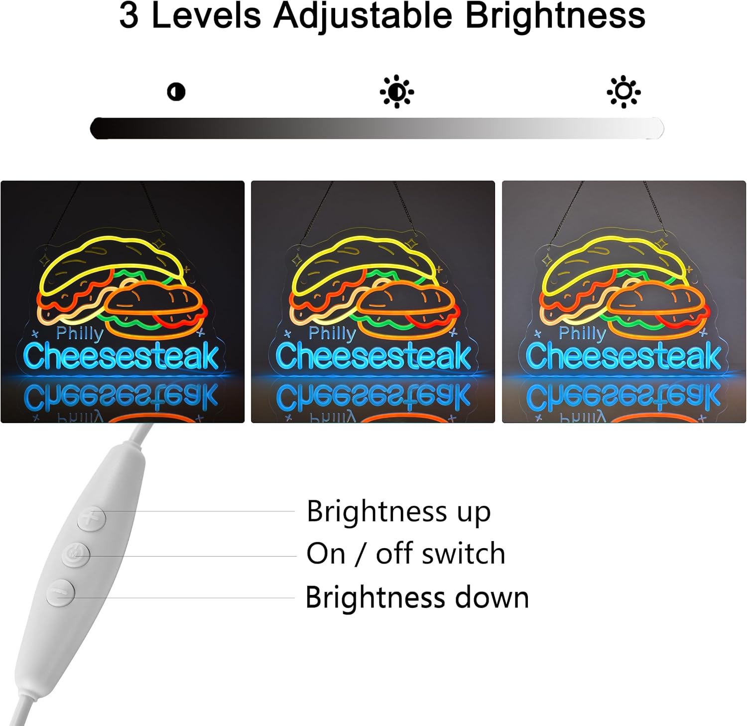 Philly Cheesesteak Neon Tabela - Home Decor Market incelemesi ve fiyatı