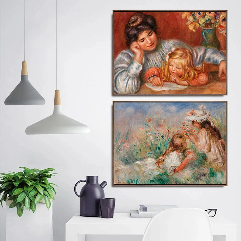 Ünlü Ressam Eseri Renoir ve Ma - Watercolor Poster Print incelemesi ve fiyatı