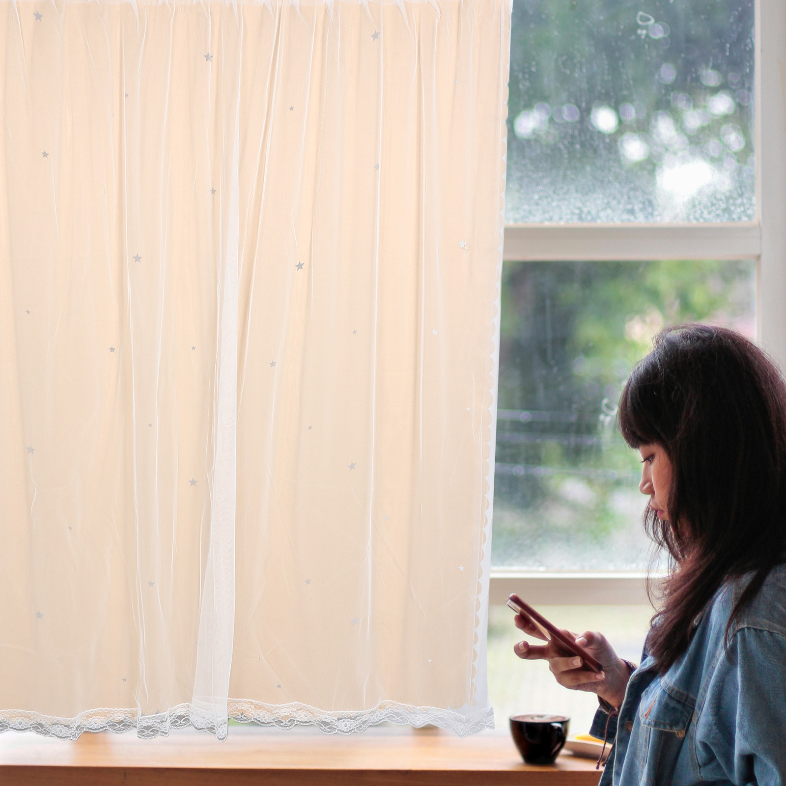 Yıldız Desenli Karartma Perdel - Home Decor Curtain incelemesi ve fiyatı