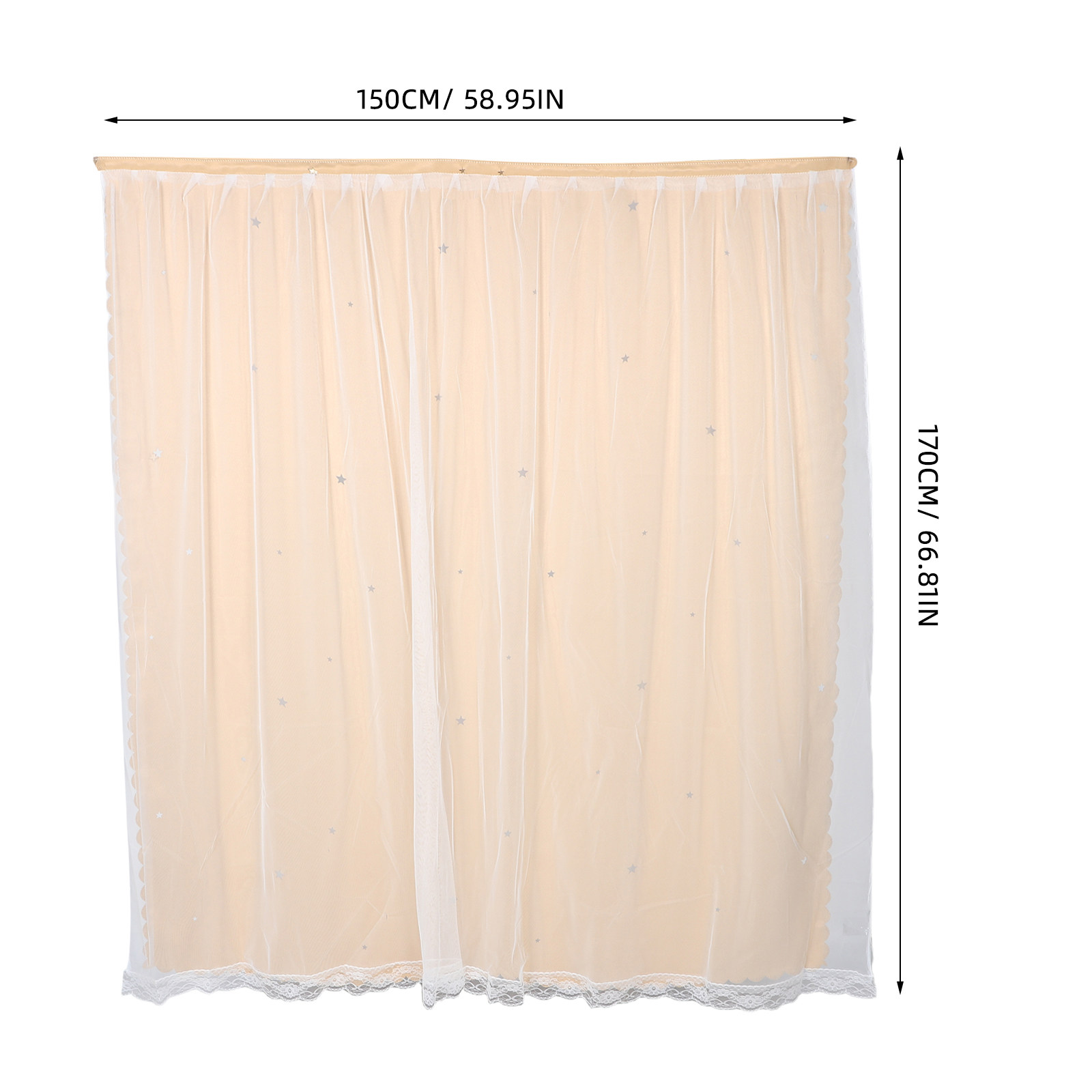 Yıldız Desenli Karartma Perdel - Home Decor Curtain incelemesi ve fiyatı