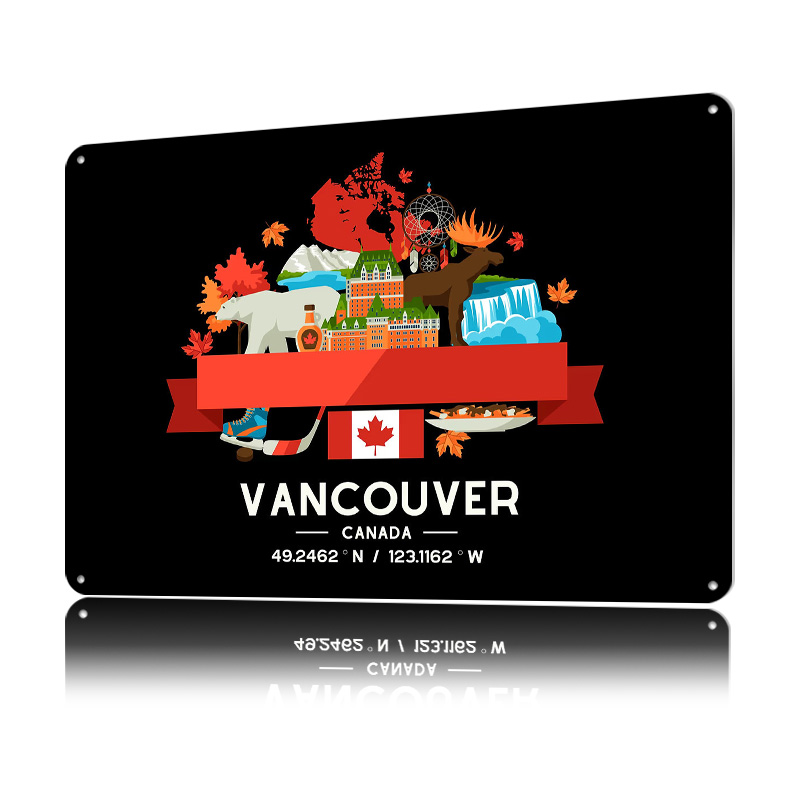 Vancouver Şehir Haritası Baskı - Home Decor Vancouver incelemesi ve fiyatı