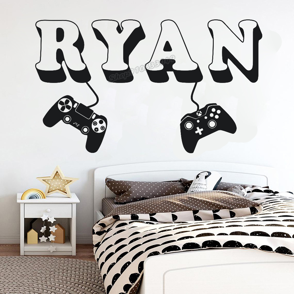 Oyun duvar Sticker Özel Ad Den - Home Decor Video incelemesi ve fiyatı