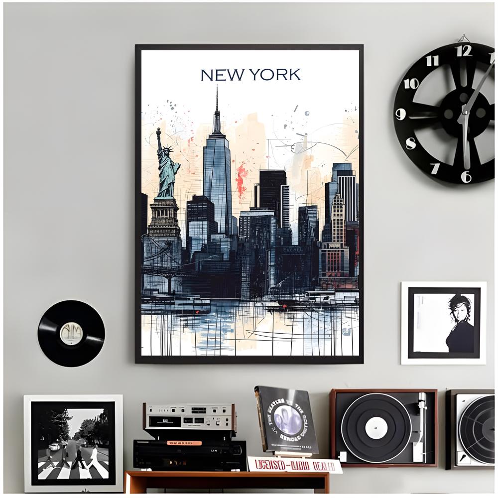 Şehir seyahati tuval New York  - Home Decor New York incelemesi ve fiyatı
