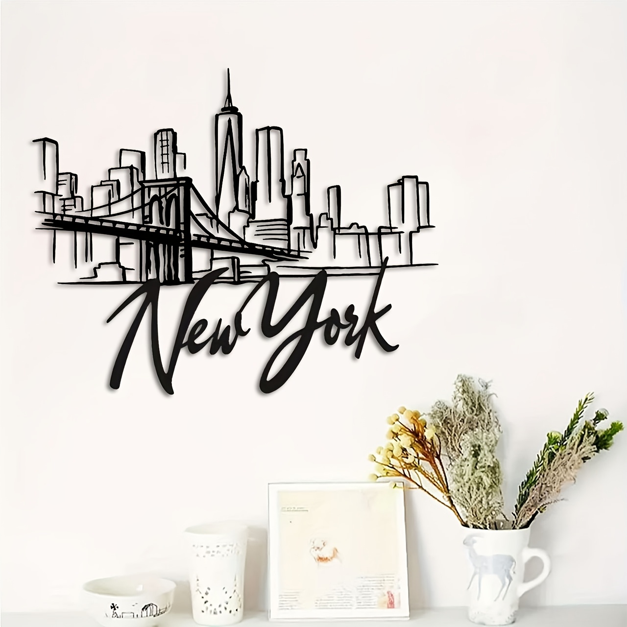 CIFBUY Metal Duvar Sanatı New  - Home Decor New York incelemesi ve fiyatı