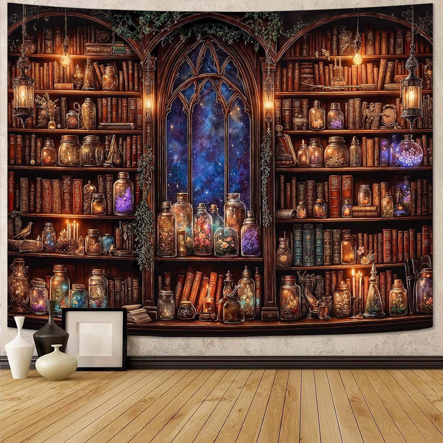 Fantezi kitaplık goblen ortaça - Aesthetic Tapestry incelemesi ve fiyatı