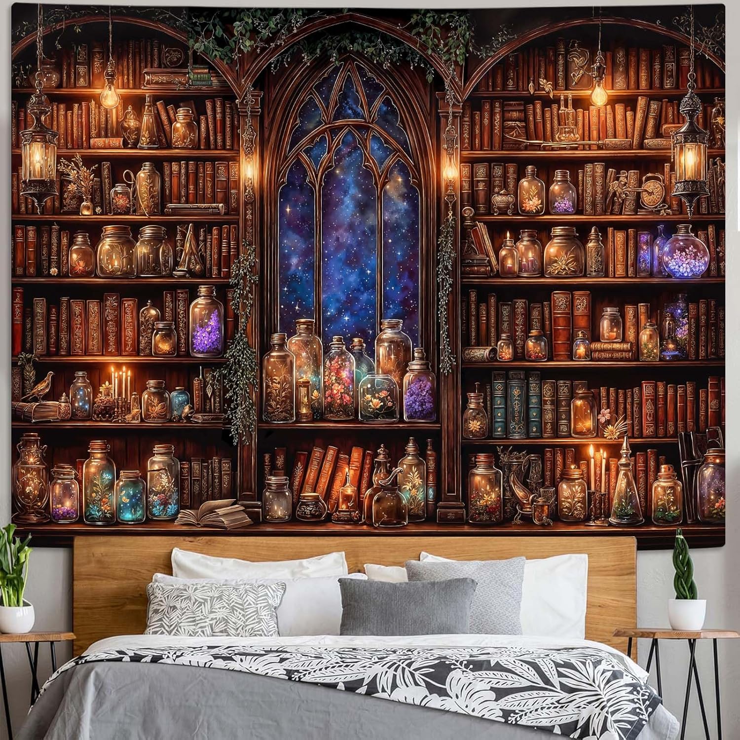 Fantezi kitaplık goblen ortaça - Aesthetic Tapestry incelemesi ve fiyatı
