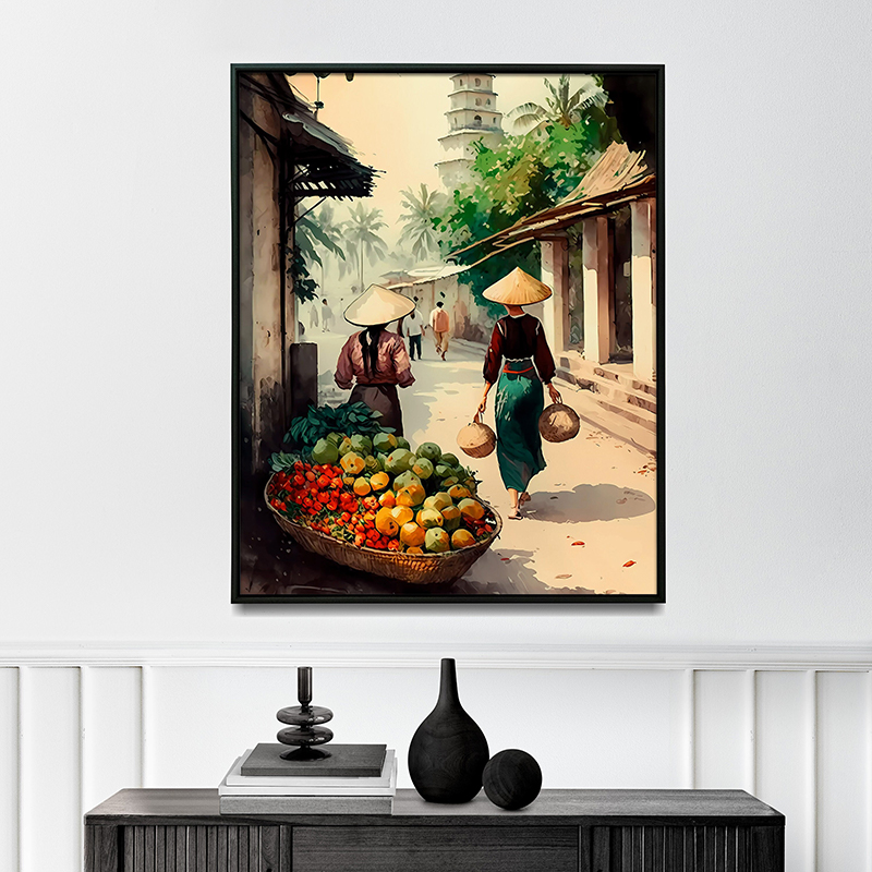 Vietnam köyü posteri asya paza - Home Decor Market incelemesi ve fiyatı