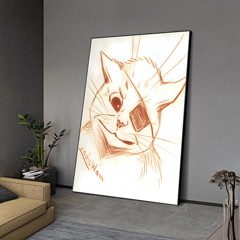 Louis Wain İllüstrasyon Sergi  - Watercolor Poster Print incelemesi ve fiyatı