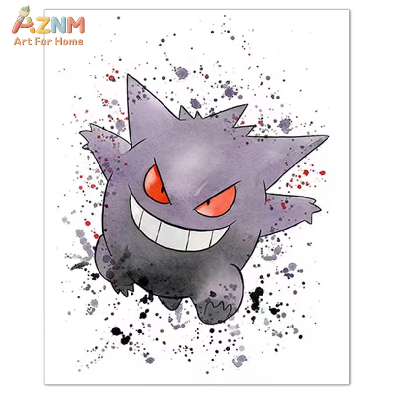 1 adet, Anime Pokemon tuval bo - Watercolor Poster Print incelemesi ve fiyatı