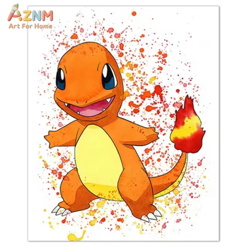 1 adet, Anime Pokemon tuval bo - Watercolor Poster Print incelemesi ve fiyatı